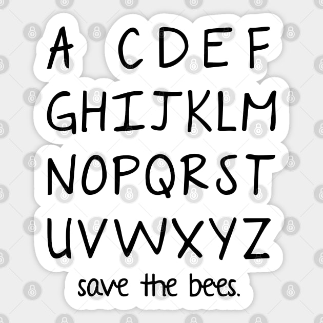 Save The Bees Sticker by ShayliKipnis